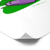 Paarse Blumaroo door Roo Poster (Hoek)