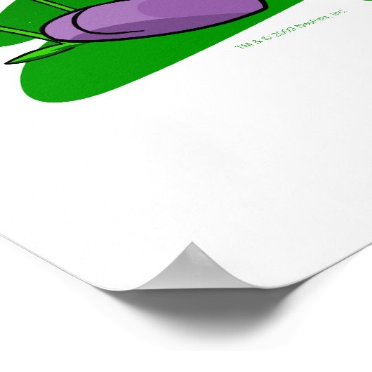 Paarse Blumaroo door Roo Poster (Hoek)