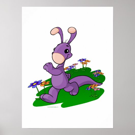 Paarse Blumaroo door Roo Poster (Voorkant)