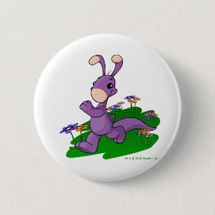 Paarse Blumaroo door Roo Ronde Button 5,7 Cm