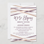 Paarse Blush en Roos Gold Streamers die we nu uitv Kaart (Voorkant)