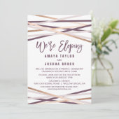 Paarse Blush en Roos Gold Streamers die we nu uitv Kaart (Staand voorkant)