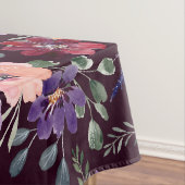 Paarse Blush Flower Tablecloth Tafelkleed (Voorbeeld)