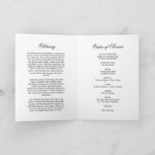 Paarse & Blush Foto Memorial Begrafenisprogramma's Kaart (Binnen)