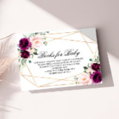 Paarse & Blush Roos Boeken voor Baby Enclosure Kaa Informatiekaartje