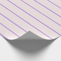 Paarse Blush Stripe Wrapping Paper