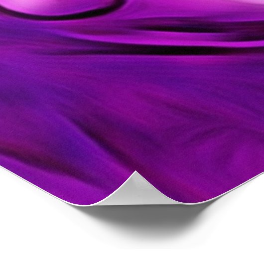 Paarse boeddha Art Portret Boeddhisme Spirituele l Poster (Hoek)