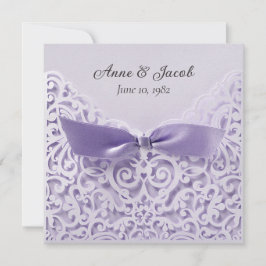 Paarse boeg op het huwelijk met een vrouw kaart