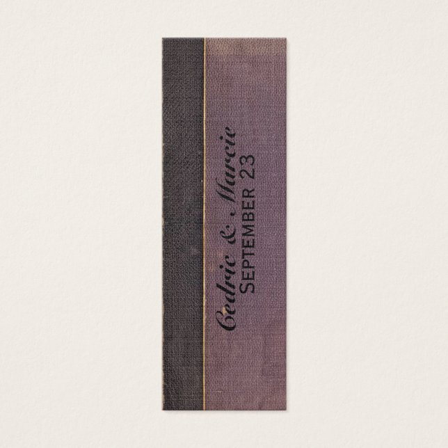  Paarse Boek Plaats Kaart en Bladwijzer (Voorkant)