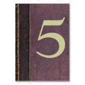  Paarse Boek Tafelnummer Kaart (Voorkant)