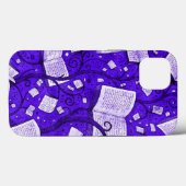 Paarse boeken achtergrond Case-Mate iPhone case (Achterkant (horizontaal))