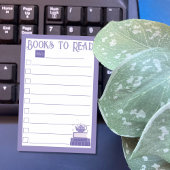 Paarse boeken om te lezen Lijst Post-it Notes