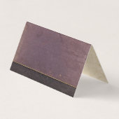 Paarse  boekenkaarten visitekaartje (Achterkant)