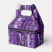 Paarse Boekenplanken  Boeken Gable Bedankdoosjes (Achterkant)