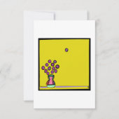 PAARSE BOEKET BEDANKKAART (Voorkant)