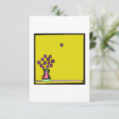 PAARSE BOEKET BEDANKKAART (Staand voorkant)