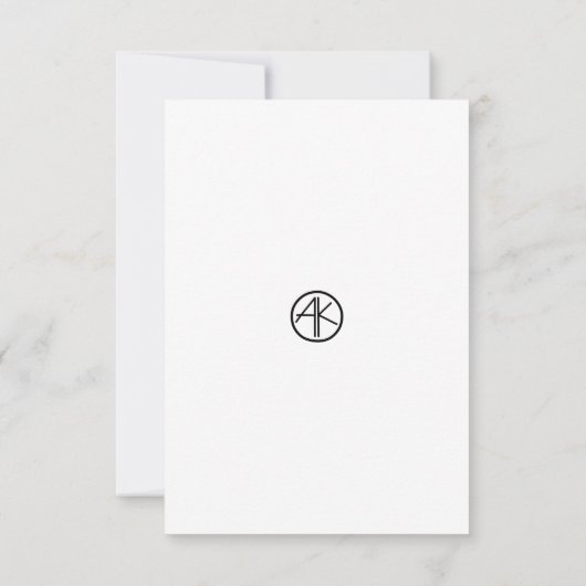 PAARSE BOEKET BEDANKKAART (Achterkant)