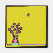 PAARSE BOEKET MAGNEET (Voorkant)