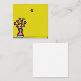 PAARSE BOEKET NOTITIEKAARTJE