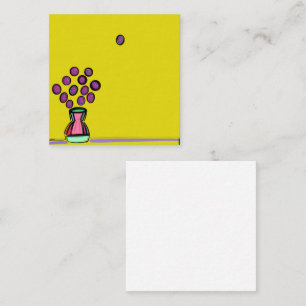 PAARSE BOEKET NOTITIEKAARTJE