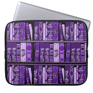 Paarse boekhouder  boekenhoes voor laptop sleeve