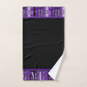 Paarse boekhouders boeken bad handdoek (Handdoek)