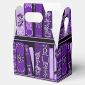 Paarse boekhouders  boeken bedankdoosjes (Geopend)