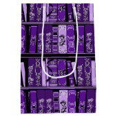 Paarse boekhouders  boeken medium cadeauzakje (Achterkant)