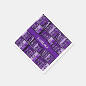 Paarse boekhouders  boeken servet (Hoek)