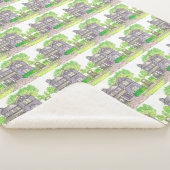 Paarse boerderij Sherpa Blanket Deken (3/4)