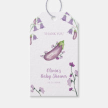 Paarse Boerenmarkt Bloemige Aubergine Baby Shower 