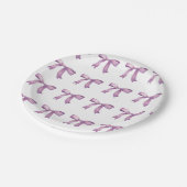 Paarse bogen Girly Preppy Papieren Bordje (Gekanteld)