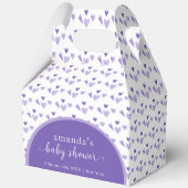 Paarse Boho Arch Sweetheat Valentijn Baby shower Bedankdoosjes (Voorkant)