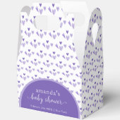 Paarse Boho Arch Sweetheat Valentijn Baby shower Bedankdoosjes (Open)