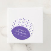 Paarse Boho Arch Sweetheat Valentijn Baby shower Bedankjes Labels (In situ)