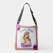 Paarse Boho Baby shower Crossbody Tas (Voorkant)