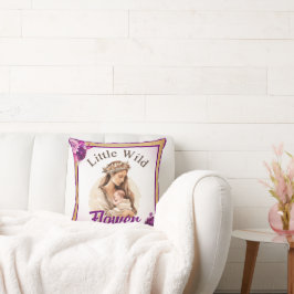 Paarse Boho Baby shower Kussen