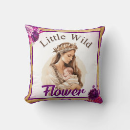 Paarse Boho Baby shower Kussen