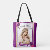 Paarse Boho Baby shower Tote Bag (Achterkant)