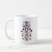 Paarse Boho Bloemenlint Koffiemok (Links)