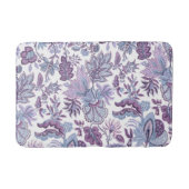 Paarse Boho  bloemenprint Badmat (Voorkant)