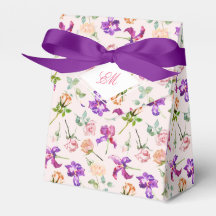 Paarse Boho Botanische Romantische Monogram Trouwf