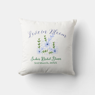 Paarse boho-liefde in Bloom bruidsuitnodiging naam Kussen