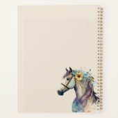 Paarse Boho Paard Aangepaste Terug naar School Planner (Achterkant)