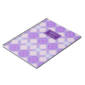 Paarse Boho Patterned Meditation Journal Notitieboek (Linkerzijde)