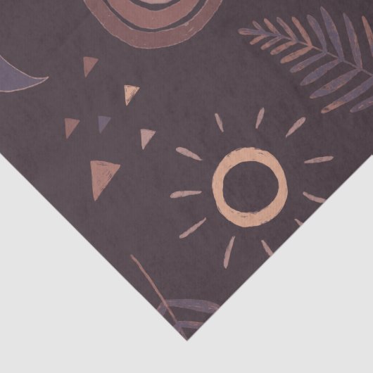 Paarse Boho Rainbow Tissuepapier (Detail)