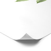 Paarse Boho-Rozen 20 Tafel-bruiloft Poster (Hoek)