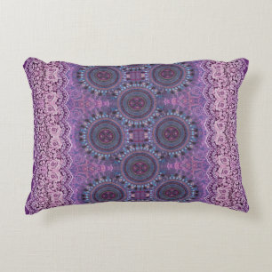 Paarse Boho Style Accent Kussen