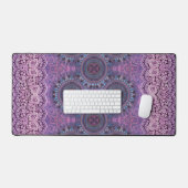 Paarse Boho Style Desk Mat (Keyboard & Muis)