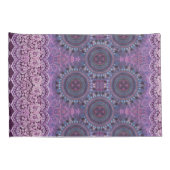 Paarse Boho Style Kussensloop (Achterkant-Rechts)